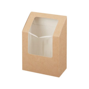 Kartonska posuda za salate-roll 90x50x130 mm kraft [50 kom/pak]
