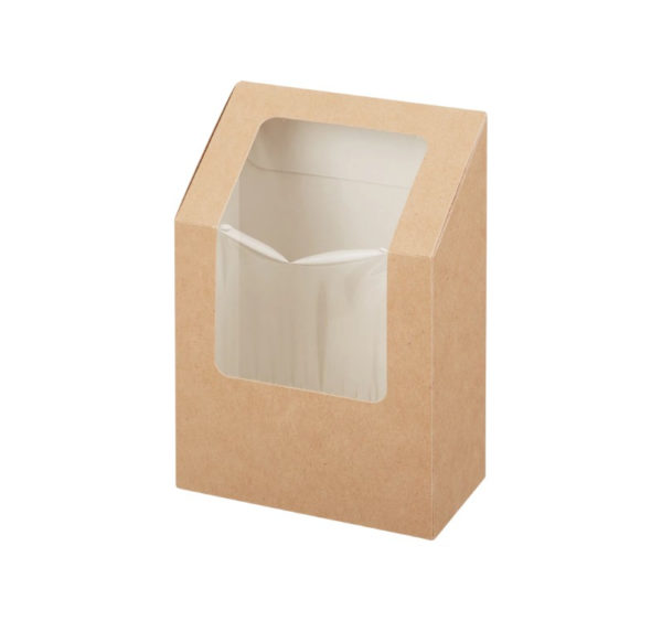Kartonska posuda za salate-roll 90x50x130 mm kraft [50 kom/pak]