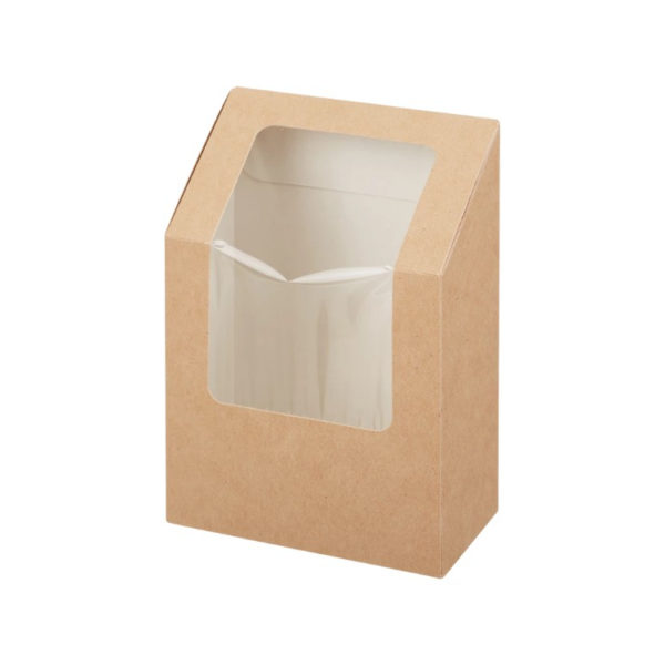 Kartonska posuda za salate-roll 90x50x130 mm kraft [50 kom/pak]