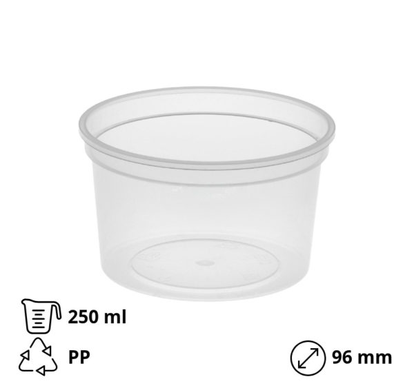 Posuda za sos PP 250 ml d=96 mm h=56 mm [700 kom/pak]
