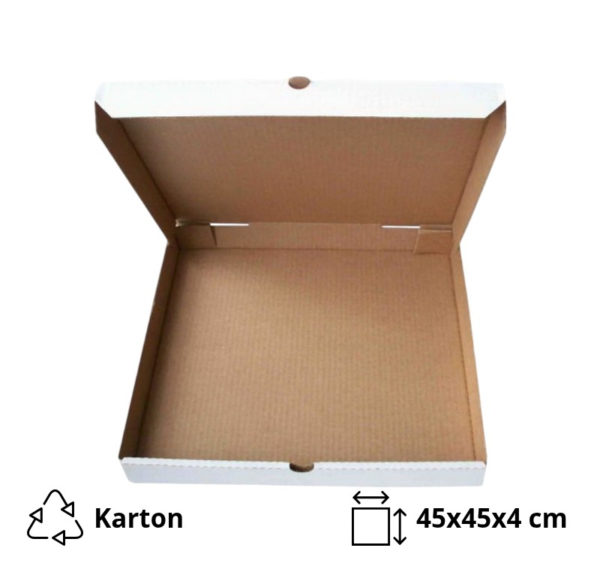 Kutija za picu 450х450х40 mm, valoviti karton [50 kom/pak]