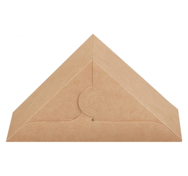 Kartonska kutija za sendvič sa prozorom ECO Sanswich 130x130x70 mm kraft (50 kom/pak)