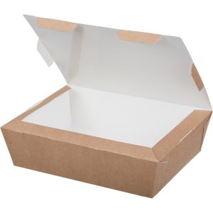 Kartonska kutija za ručak ECO LUNCH 1000 ml 190x150x50 mm, kraft (200 kom/pak)