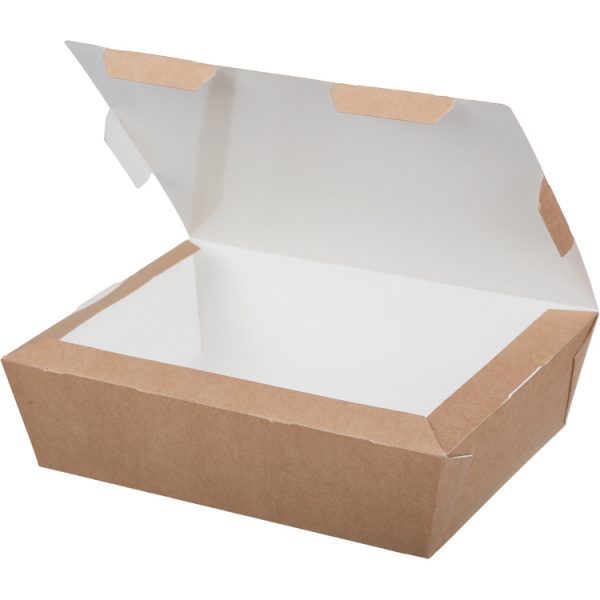 Kartonska kutija za ručak ECO LUNCH 1000 ml 190x150x50 mm, kraft ( kom/pak) [200 kom/pak]