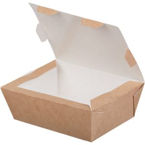 Kartonska kutija za ručak ECO LUNCH BOX 600 ml 150x115x50 mm, kraft (350 kom/pak)