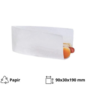 Papirna kesa za hot dog 90х30×190 mm [2500 kom/pak]