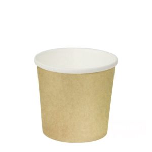 Kartonska posuda za supu 300 ml d=90 mm h=85 mm kraft ( kom/pak) [50 kom/pak]