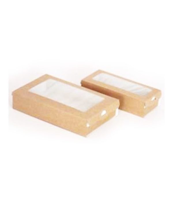 Kartonska kutija sa prozorom ECO Case 500 ml 170х70х40 mm kraft ( kom/pak) [400 kom/pak]