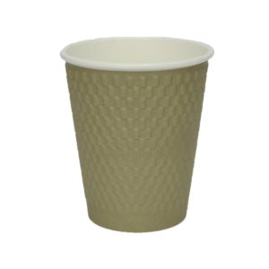 Papirna čaša 3-sl 310 ml d=90 mm zlatni kraft (25 kom/pak)