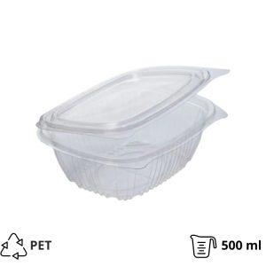 Posuda sa poklopcem PET PolyER 500 ml 156х129х53 mm [300 kom/pak]