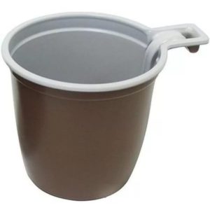 Šolica za kafu 180 ml PP belo smeđa INT (50 kom/pak)