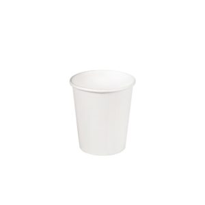 Čaša papirnata jednoslojna 100 (109) ml d=62mm za topla pića bela