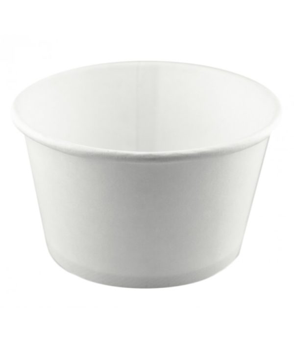 Kartonska kutija sa poklopcem za supu 500 ml d=121 mm h=72 mm bijela 500 kom ( kom/pak) [50 kom/pak]