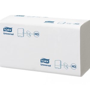 Papirni ubrusi  1-sl ZZ presavijeni 250 L/pak TORK UNIVERSAL H3 (120108) (20 kom/pak)