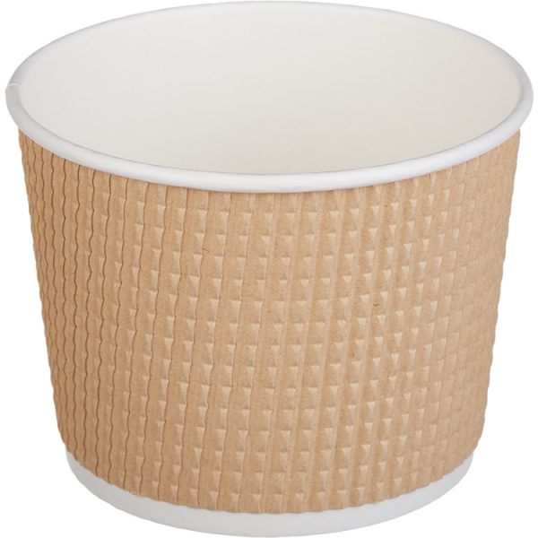Kartonska posuda Tambien ECO 520 ml d=110 mm h=84,5 mm gofriran kraft isprekidana linija ( kom/pak) [25 kom/pak]