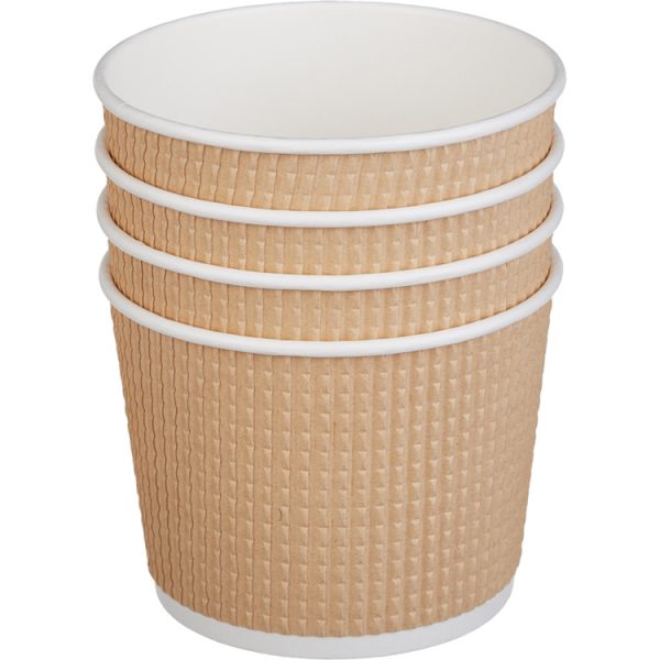 Kartonska posuda Tambien ECO 520 ml d=110 mm h=84,5 mm gofriran kraft isprekidana linija ( kom/pak) [25 kom/pak]