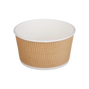 Kartonska posuda Tambien ECO 720 ml d=135 mm h=68 mm gofriran kraft isprekidana linija ( kom/pak) [25 kom/pak]