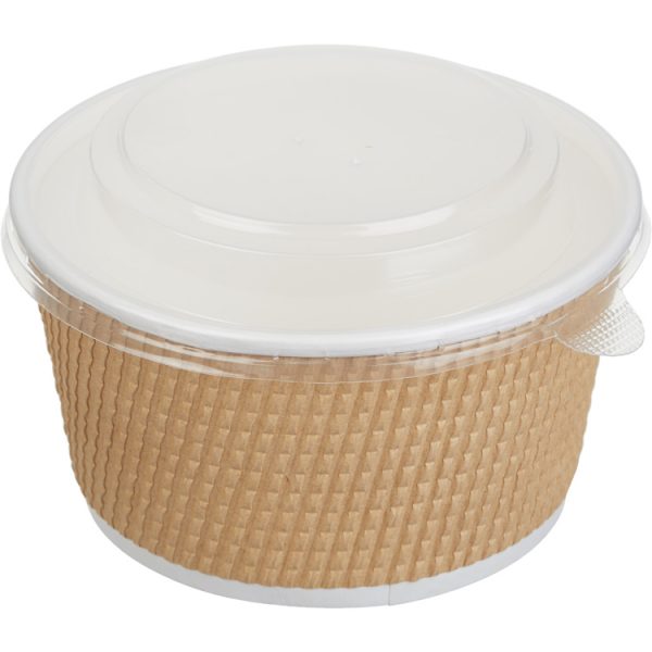 Kartonska posuda Tambien ECO 720 ml d=135 mm h=68 mm gofriran kraft isprekidana linija ( kom/pak) [25 kom/pak]