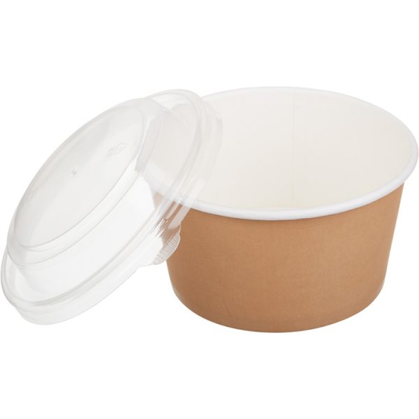 Kartonska kutija Tambien ECO 380 ml d=110 mm h=60 mm kraft ( kom/pak) [50 kom/pak]