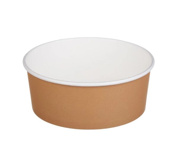 Kartonska kutija Tambien ECO 1090 ml d=166 mm h=65 mm kraft ( kom/pak) [50 kom/pak]