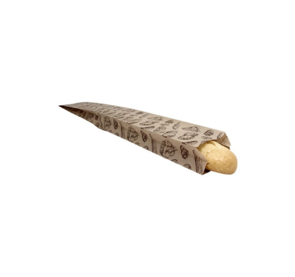 Papirna kesa sa slikom hleba 100x50x600 mm [500 kom/pak]