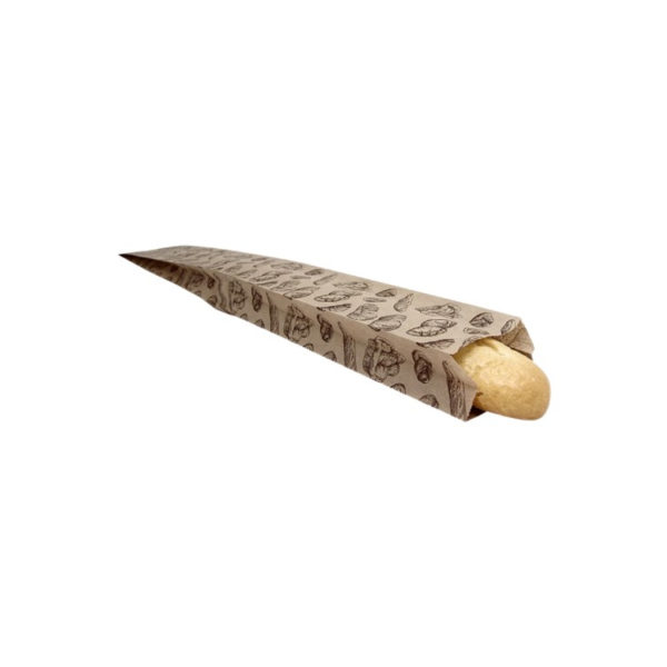 Papirna kesa sa slikom hleba 100x50x600 mm [500 kom/pak]