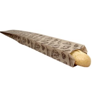 Papirna kesa sa slikom hleba 100x50x600 mm (100 kom/pak)