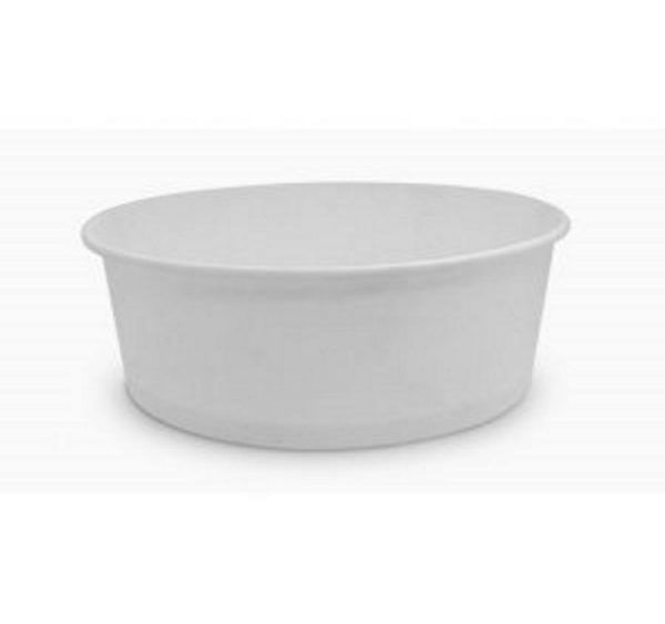 Kartonska posuda za salate 750 ml d=150 mm h=60 mm bijeli ( kom/pak) [50 kom/pak]
