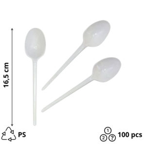 Kašika PS TaMbien 16,5 cm bela [100 kom/pak]
