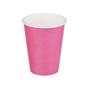 Papirna čaša 1-sl 300 ml d=90 mm ružičasta (50 kom/pak)