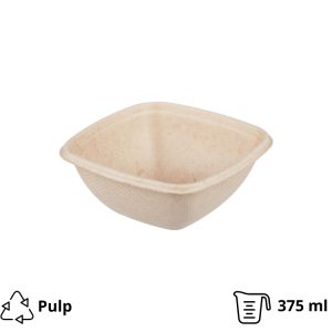 Posuda TF Sabert 375 ml 130x130x50 mm kraft [50 kom/pak]