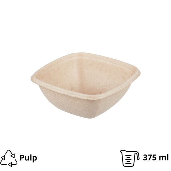 Posuda TF Sabert 375 ml 130x130x50 mm kraft [50 kom/pak]