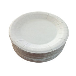 Tanjir kartonski d=230 mm bijeli glaziran (250 kom/pak)