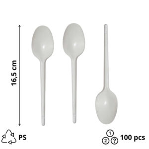 Kašika PS 16,5cm, bijela (100 kom/pak) [100 kom/pak]