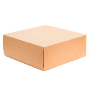 Kartonska kutija za tortu, desert ECO CAKE 6000 ml 255х255х105 mm kraft (15 kom/pak)