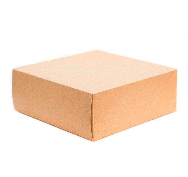 Kartonska kutija za tortu, desert ECO CAKE 6000 ml 255х255х105 mm kraft (15 kom/pak)