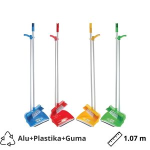 Metla i lopatica sa dugačkom drškom