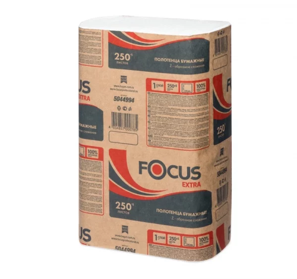 Papirni ubrusi Z 1 sl 250 l/pak Focus beli (5044994)