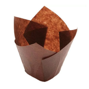 Minjoni papirne korpice za pecivo okrugli TULIP 150/50, 200 kos/pak, smeđa