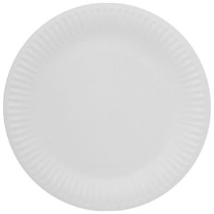 Tanjir kartonski d=230 mm Snack Plate, bijeli laminiran (100 kom/pak)