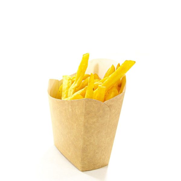 Kutija za pomfrit Fry Pack 100x45x110 mm kraft [35 kom/pak]