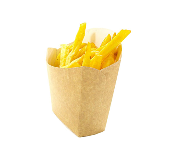 Kutija za pomfrit Fry Pack 100x45x110 mm kraft [35 kom/pak]