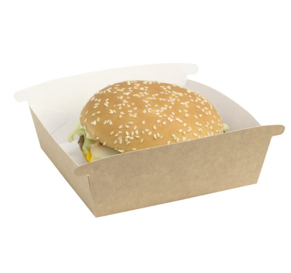 Kutija za burger Combi box 120x120x70 mm kraft (50 kom/pak)