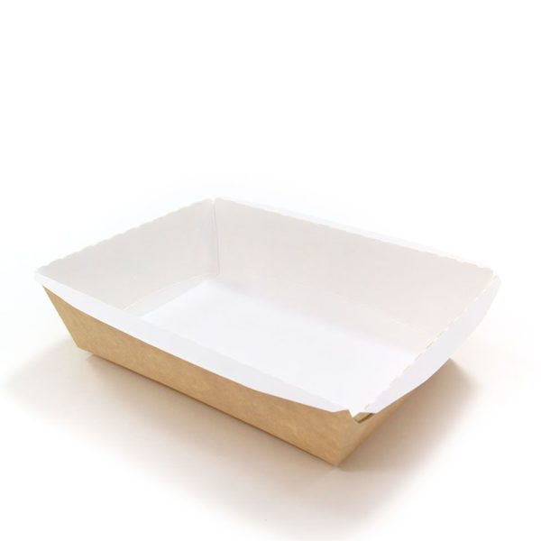 Kartonska posuda sa providnim poklopcem CrystalBox 800 ml 140x180x70 mm, kraft [20 kom/pak]