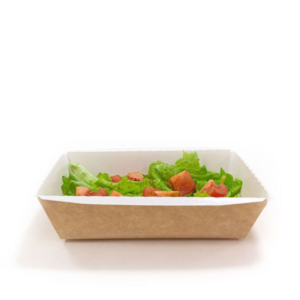 Kartonska posuda sa providnim poklopcem CrystalBox 800 ml 140x180x70 mm, kraft [20 kom/pak]
