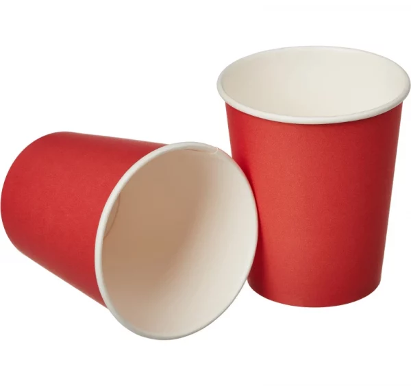 Papirna čaša 1-sl 250 ml d=80 mm crvena (1000 kom/pak)
