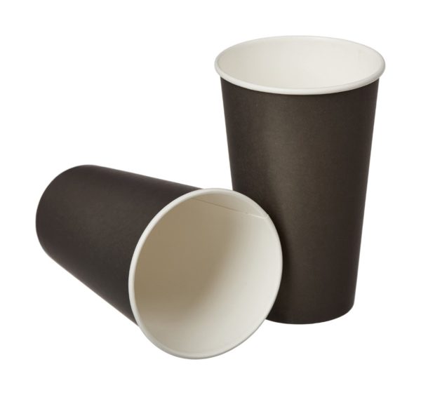 Papirna čaša 1-sl 400 ml d=90 mm crna (50 kom/pak)