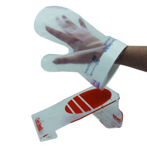 Set jednokratnih rukavic s magnetnim držačem (1 držač, 1 manžeta, 4 rukavice)