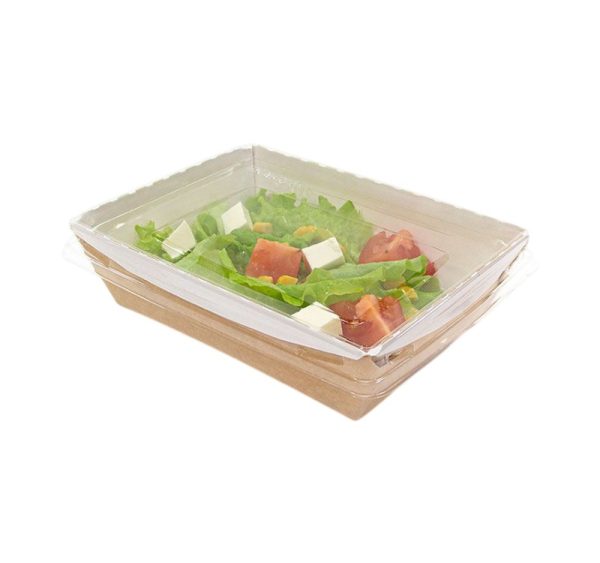 Kartonska kutija sa poklopcem kupola Crystal Box 800 ml 140x155x45 mm kraft ( kom/pak) [120 kom/pak]