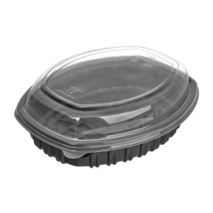Posuda sa poklopcem PP 1450 ml 257х202x70mm crna, 300 kom (komplet)